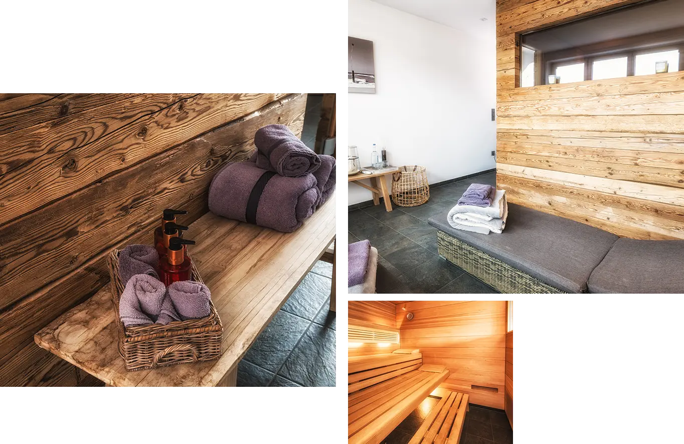 Sauna Bildercollage | Hotel Leegerpark Greetsiel